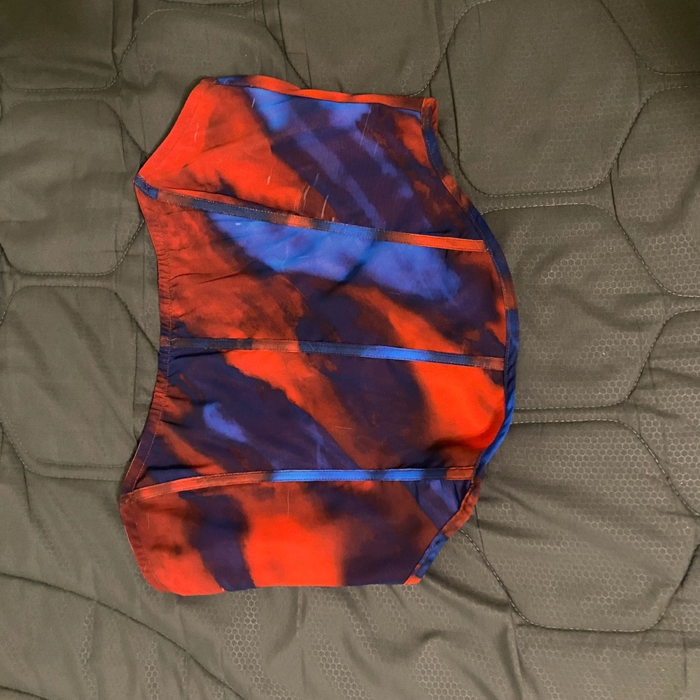 Colorful Abstract Print Corset